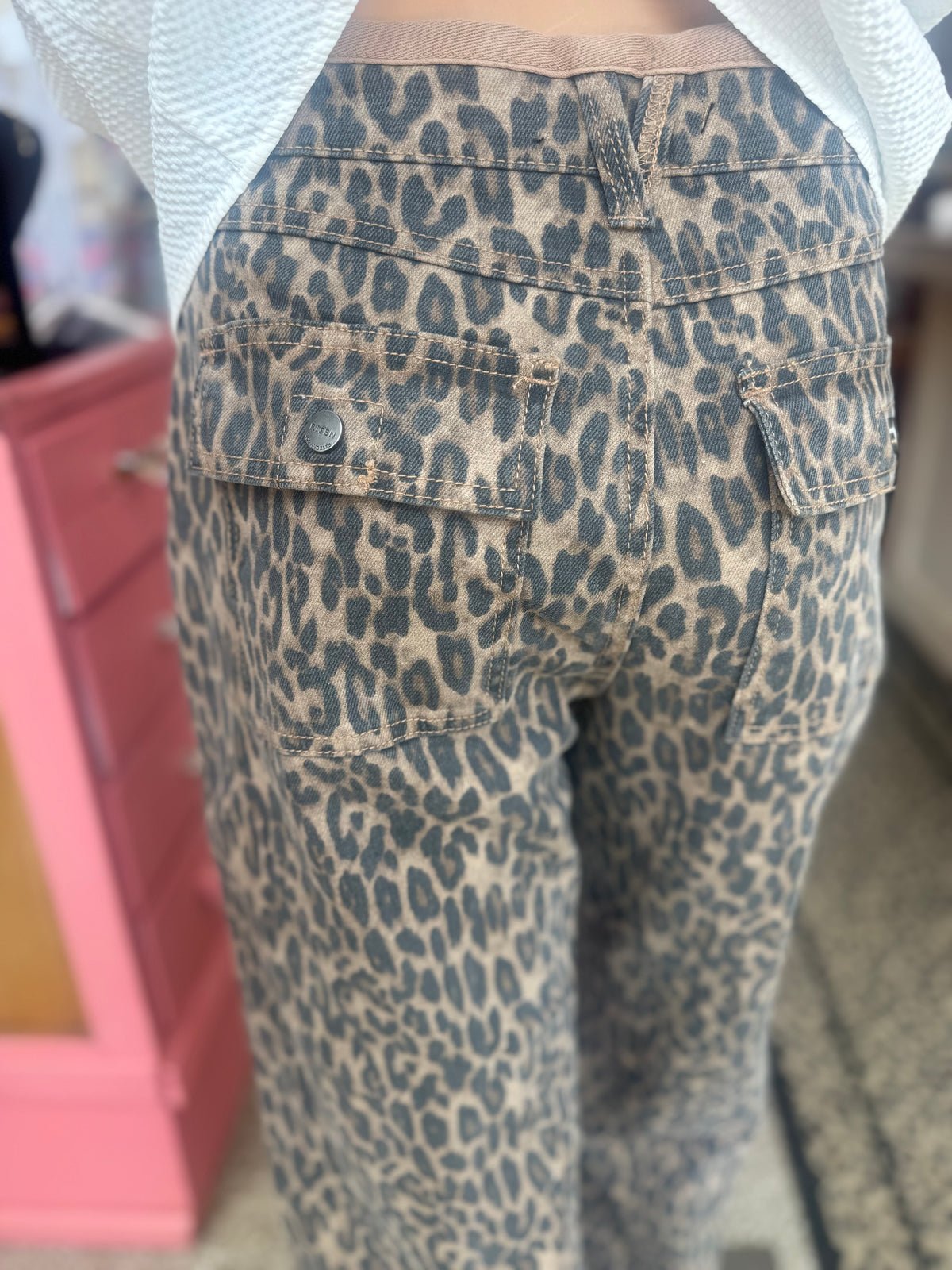 The Lacy Leopard Denim Jeans