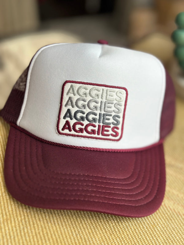 Aggies x4 Trucker Cap