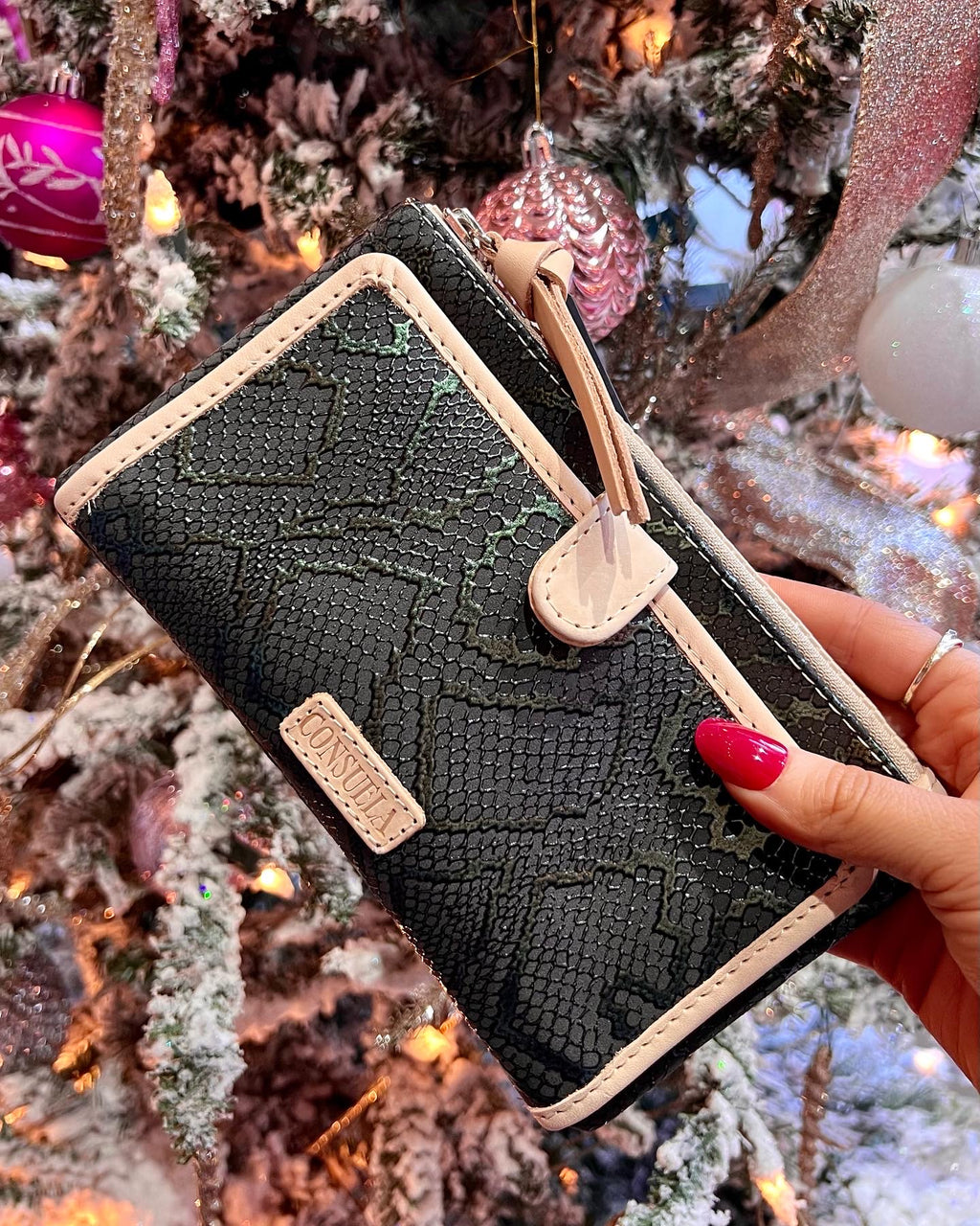 CONSUELA RATTLER SLIM WALLET The Pink Leopard