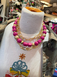 Champagne & Cotton Candy Necklace