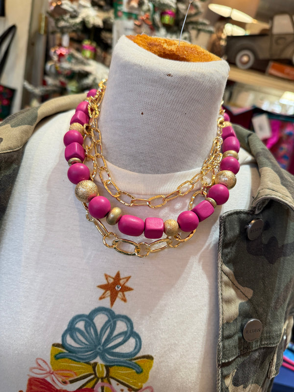 Champagne & Cotton Candy Necklace