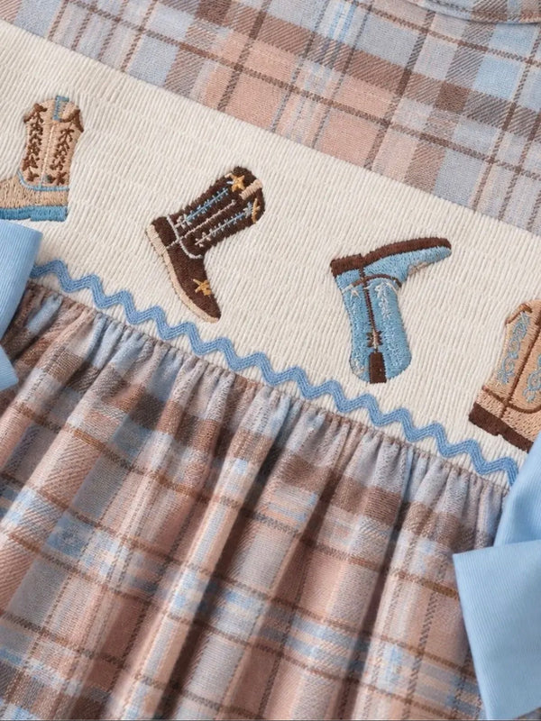 Cowgirl Babe Smocked Dress