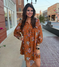 Stepping Into Fall Dress- SALE