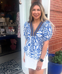 Boho Breeze Top - Blue