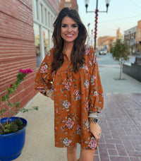 Stepping Into Fall Dress- SALE