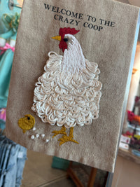 Welcome to the Crazy Coop Towel