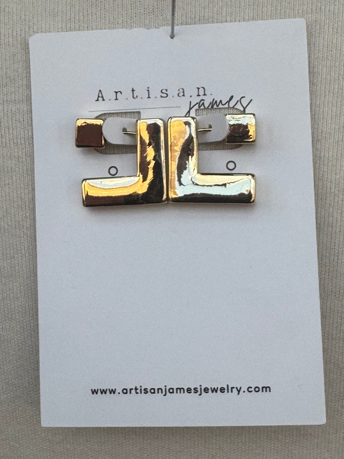 Artisan James Block Earrings