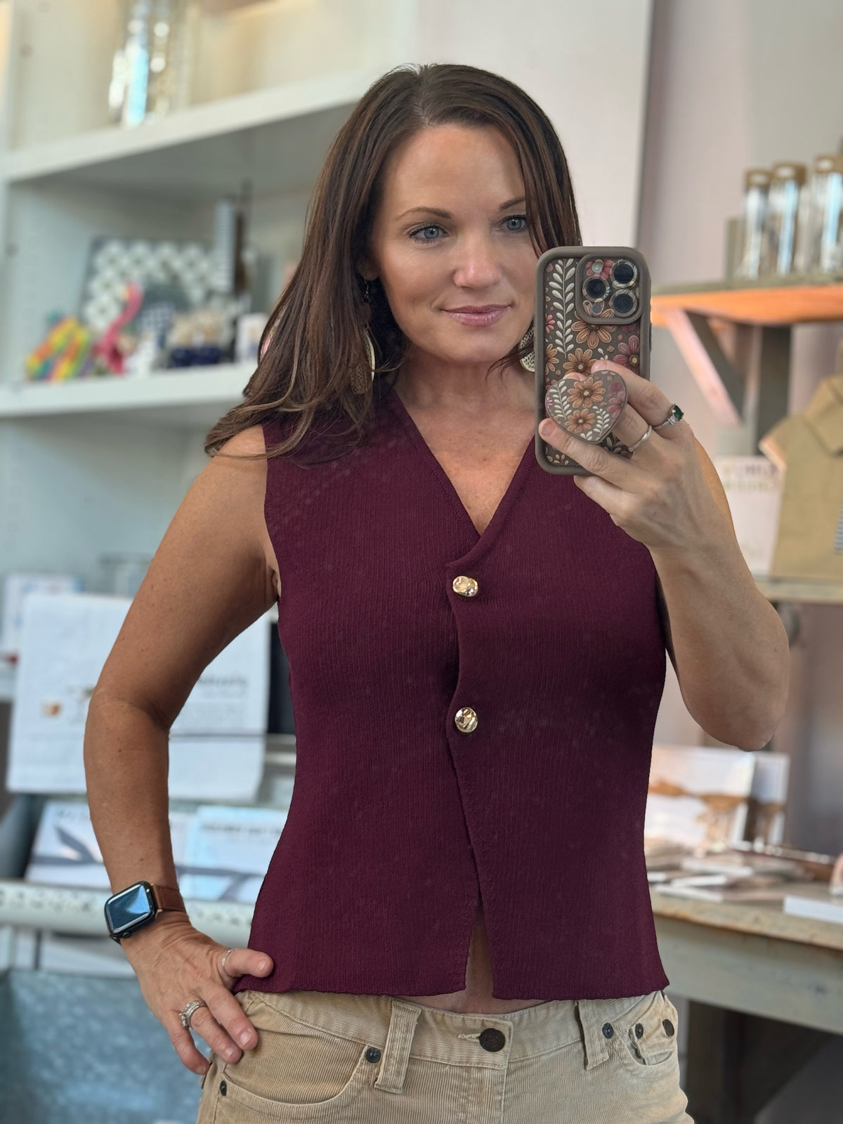 The Jessica Top - Wine