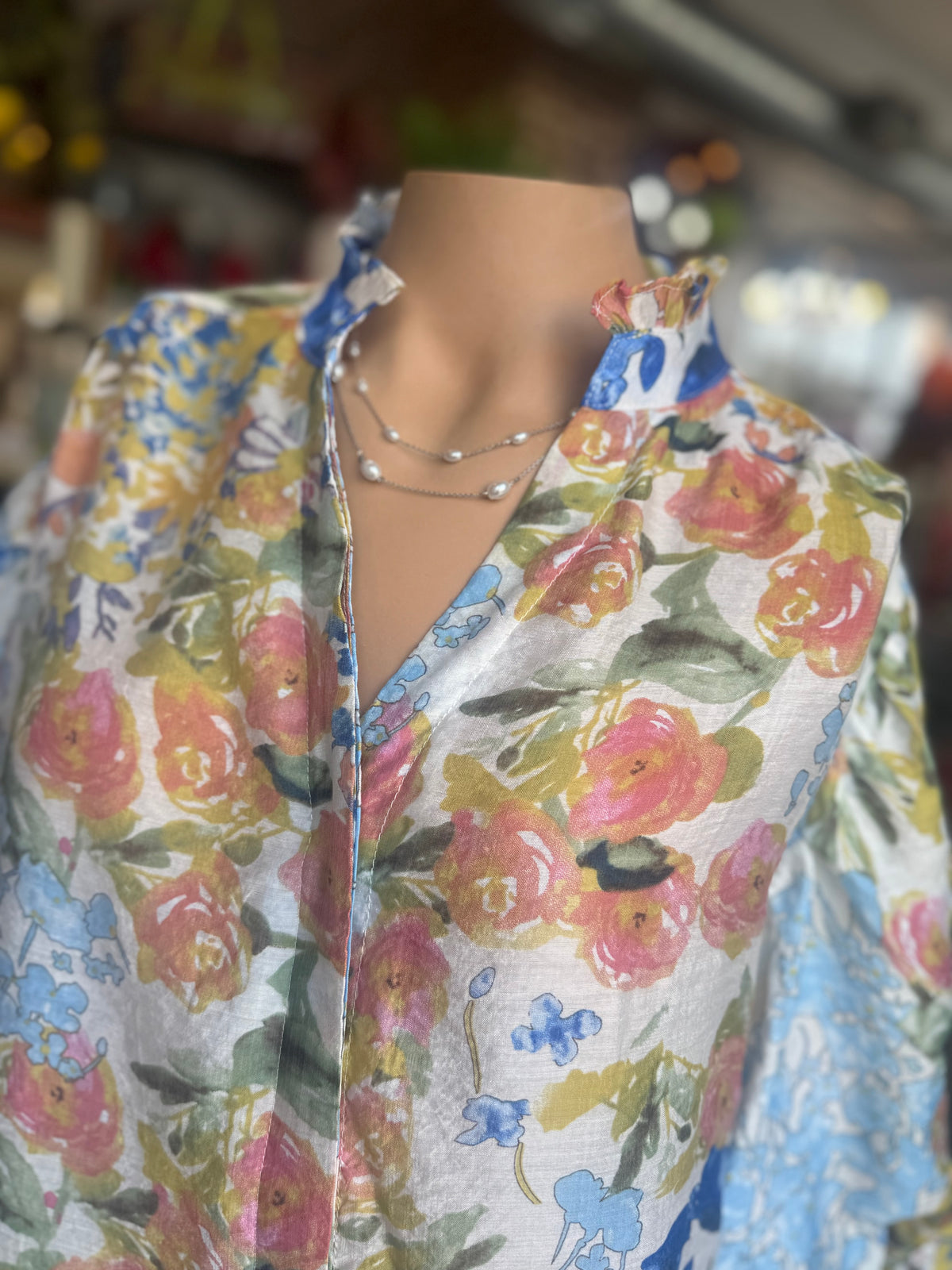 Watercolor Wildflower Top
