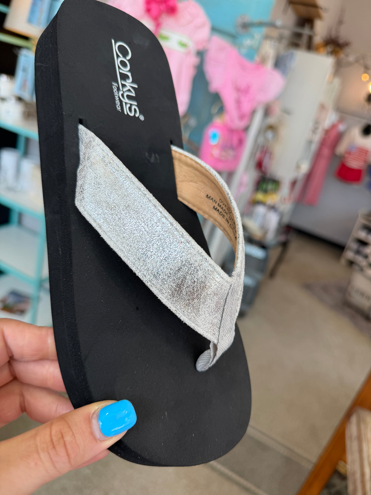 The Overboard Flip Flops -Silver