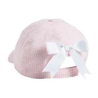 Pink Gingham American Flag Hat