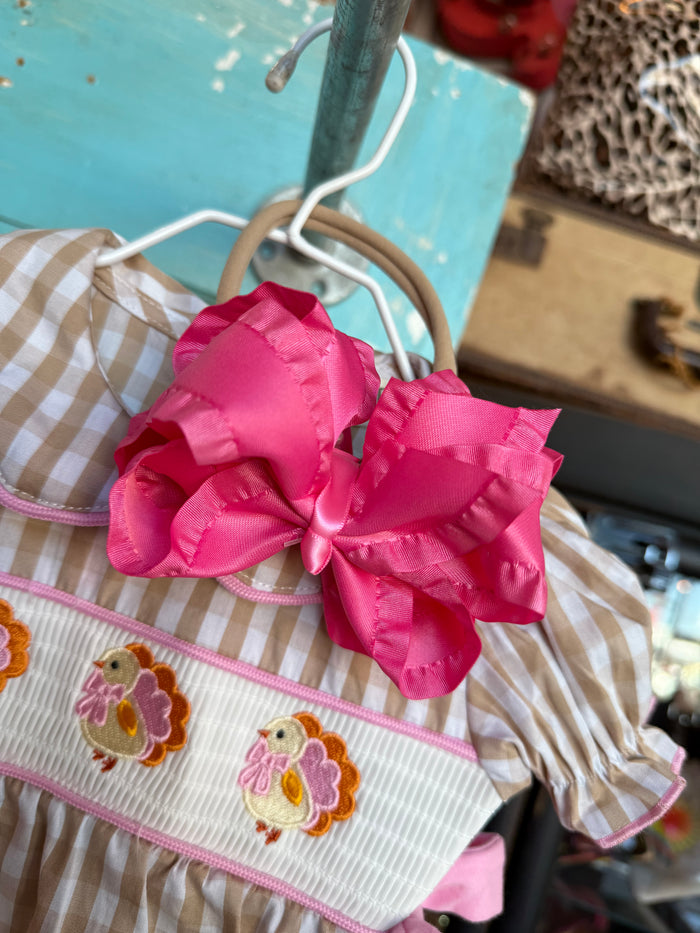 Hot Pink Bow Headband
