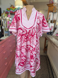 The Pink Hibiscus Dress
