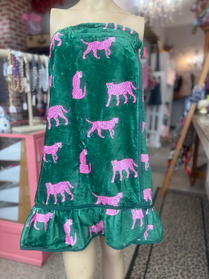 Cheetah Spa Wrap