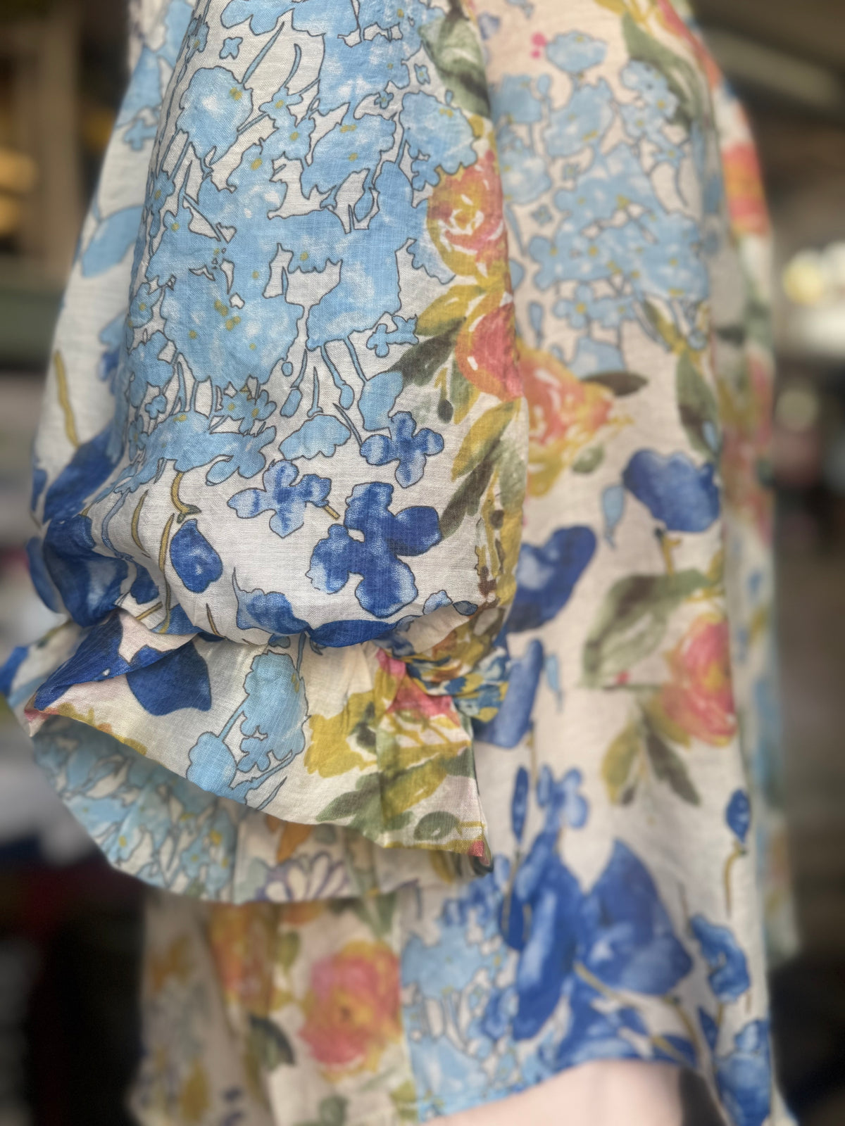 Watercolor Wildflower Top