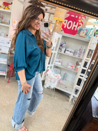 Moonlit Teal Top