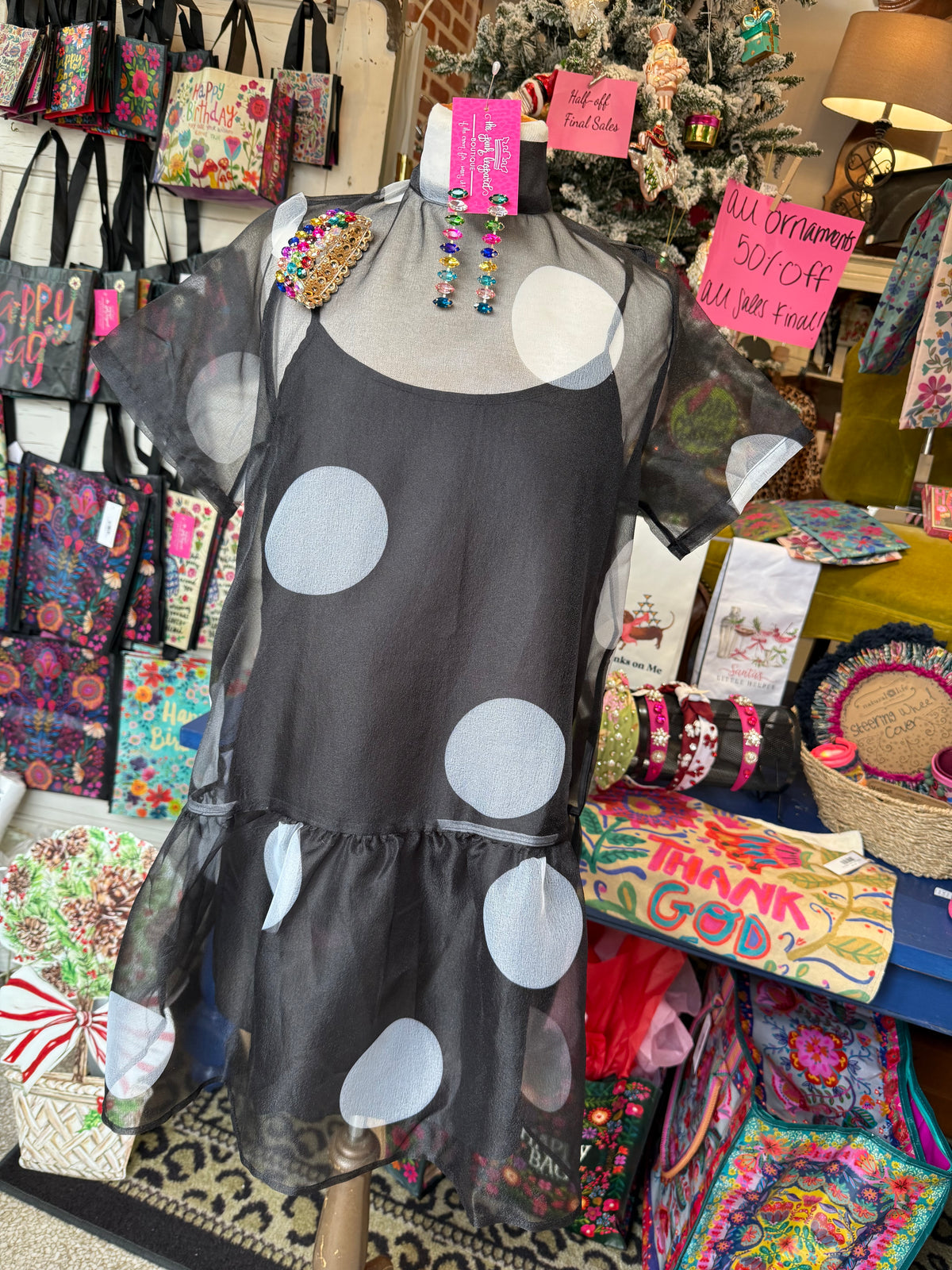 Black Tie Bubbles Dress