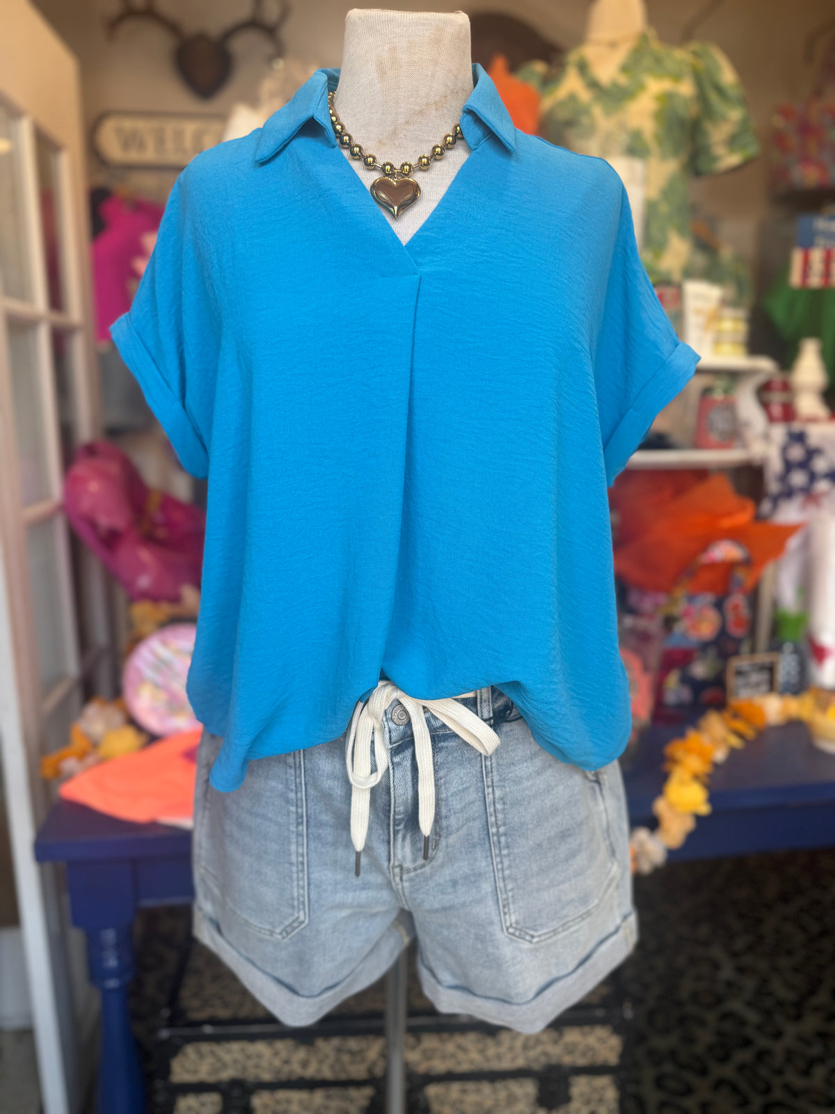 The Kelly Top - Blue