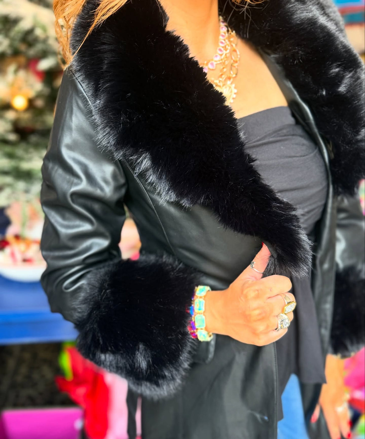 Fabulous Faux Leather Trench Coat