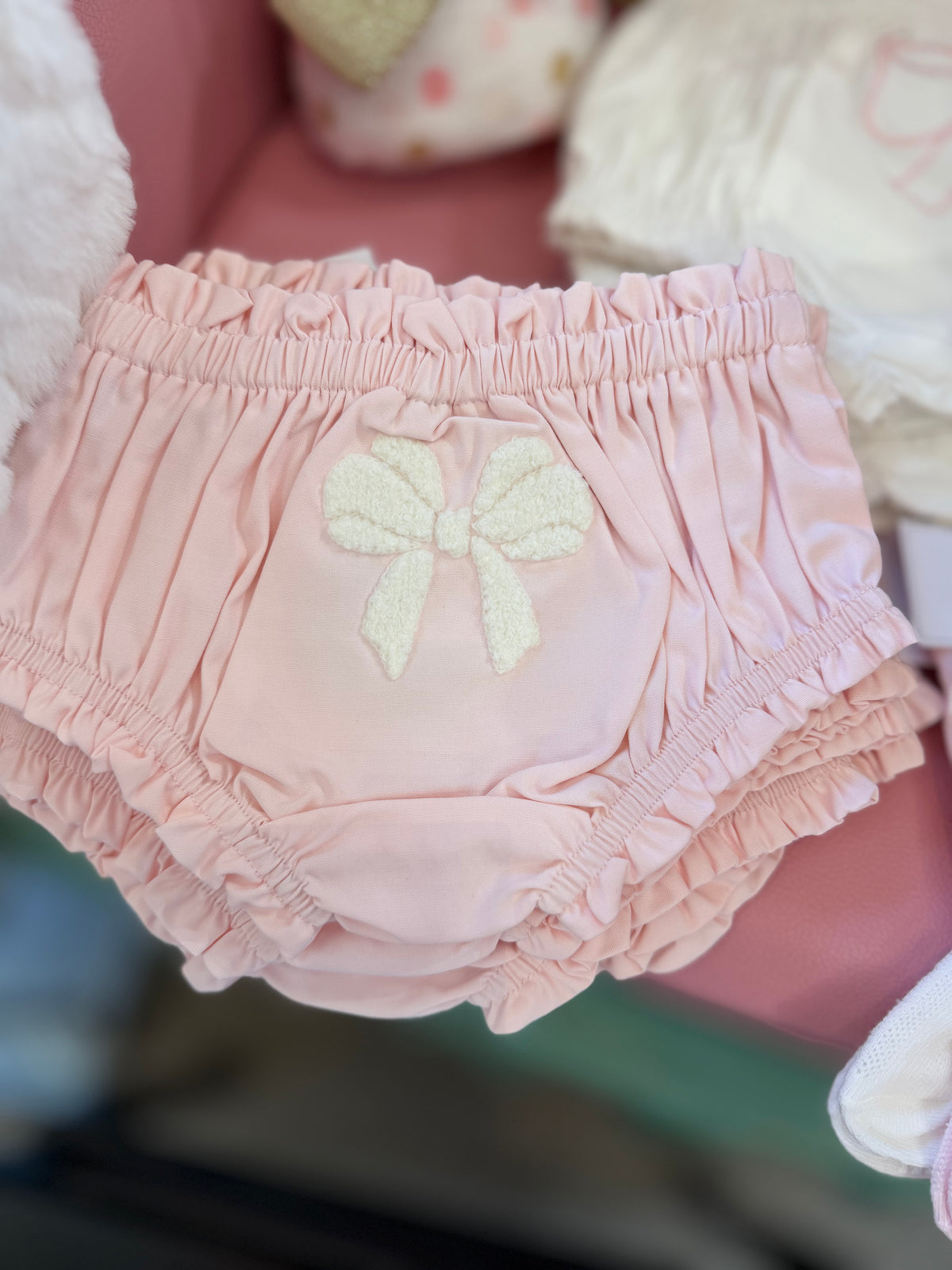 MUD PIE - Pink Bloomer with White Bow