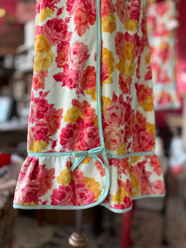 Preppy Floral Spa Wrap