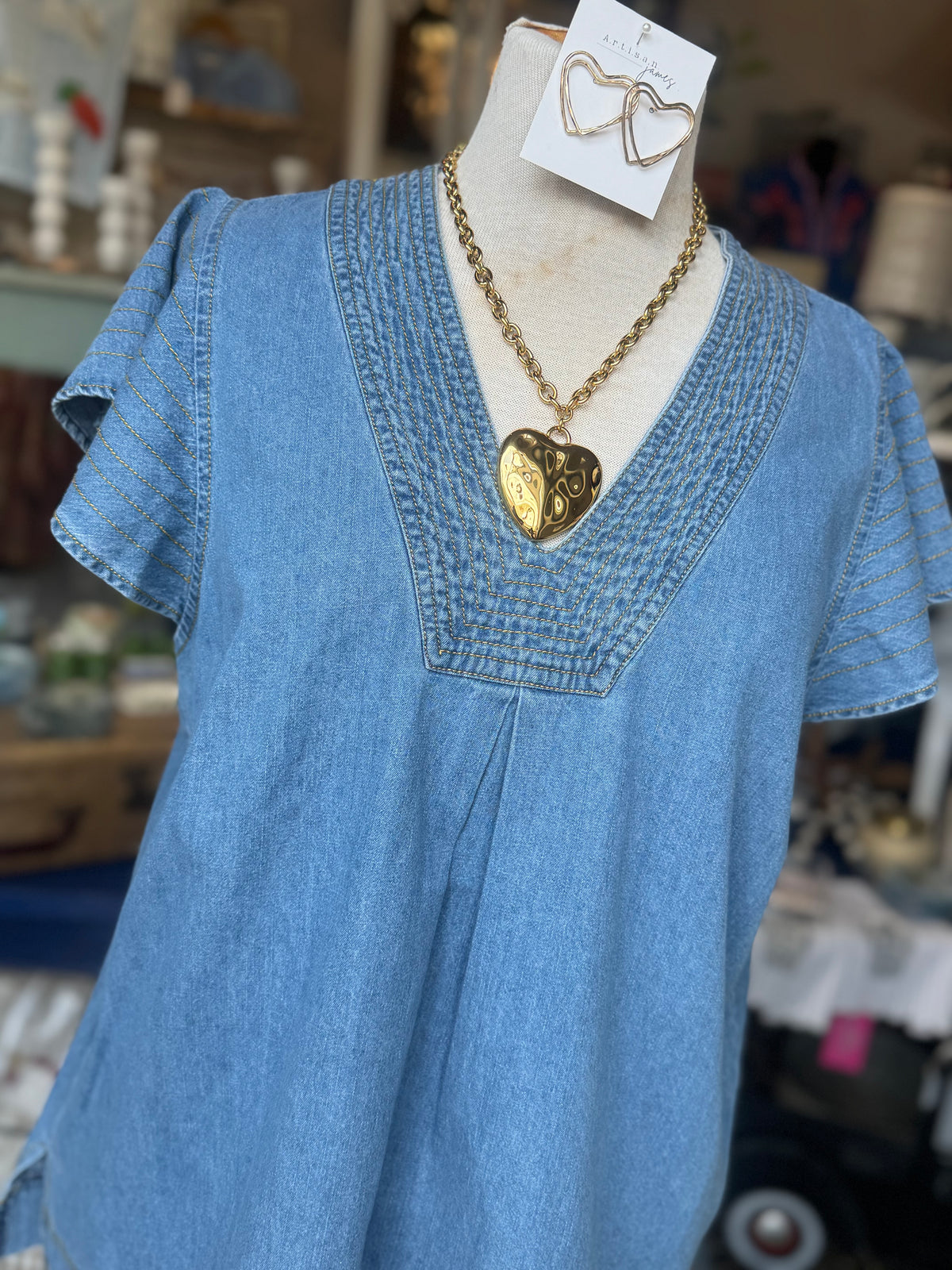 The Darlin Denim Top