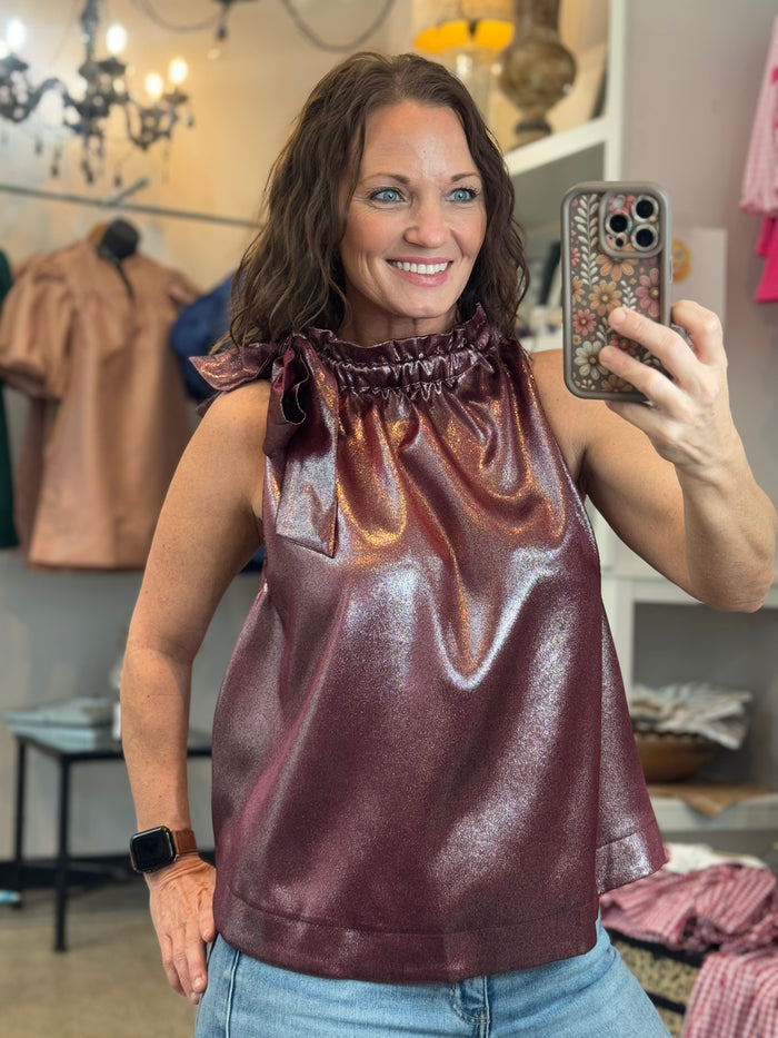 Wine Glam Top - SALE