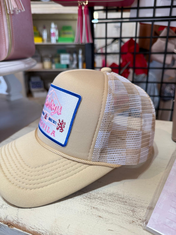 Cowboys & Tequila Trucker / checkered back