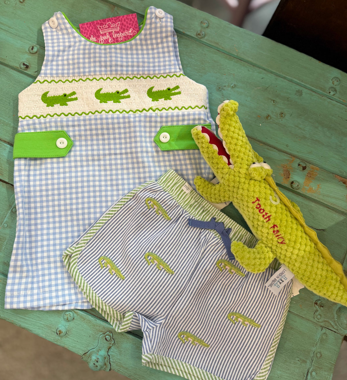 Boys Summer Crocodile Romper