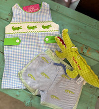 Boys Summer Crocodile Romper