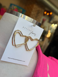 Artisan James - Endless heart earrings