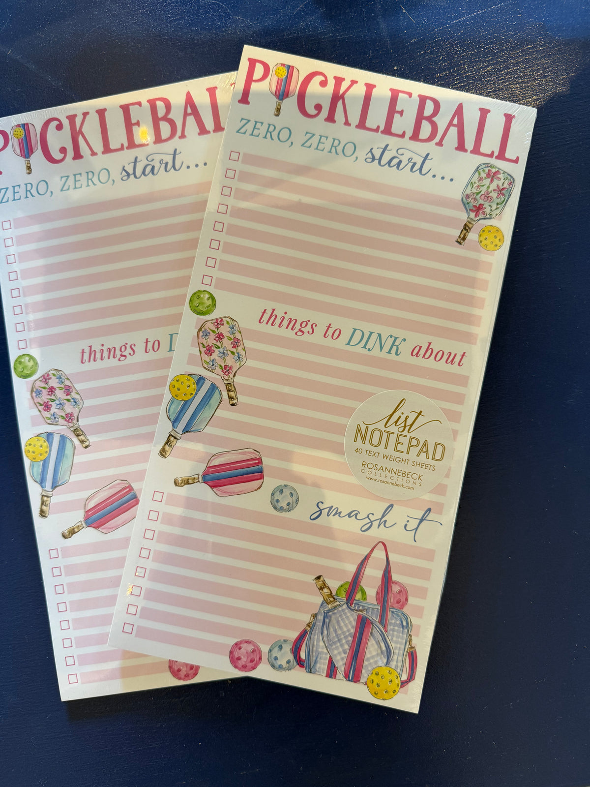 Picklball Notepad Jumbo Pickleball Notepad – The Pink Leopard