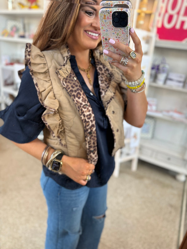 The Jaci Vest - Tan