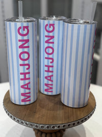 Mahjong Skinny Tumbler