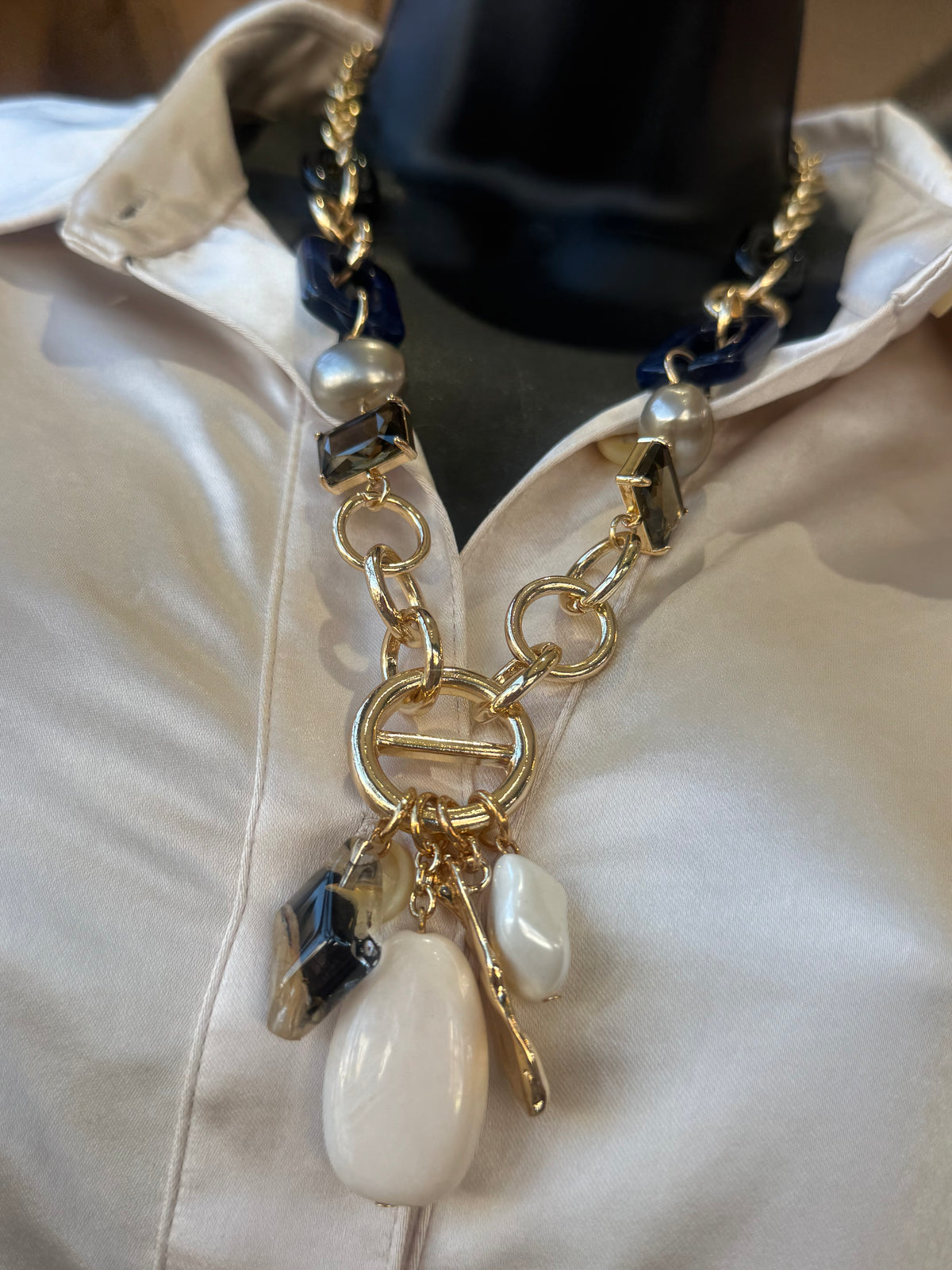 Navy Elegance Necklace