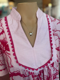The Pink Hibiscus Dress