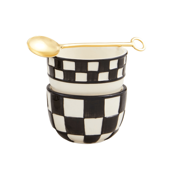 Mud Pie - Checkered Tidbit Set