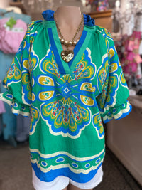 Peacock Bloom Top