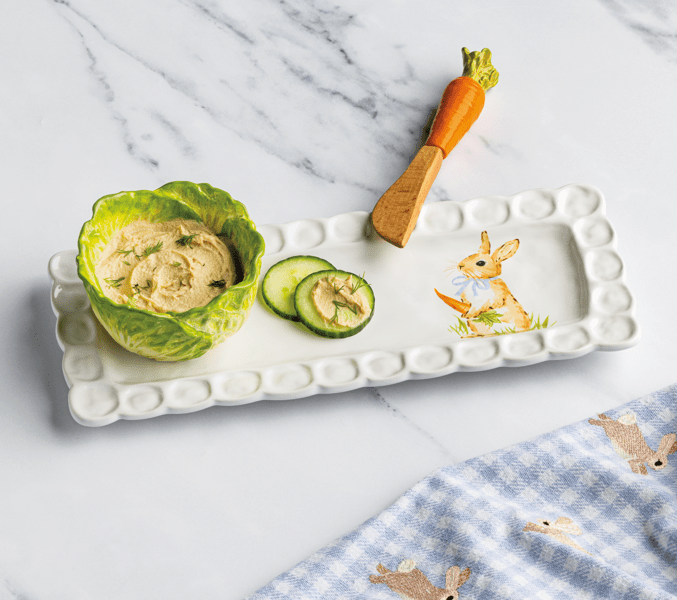 Bunny Tray & Cabbage Tidbit Set