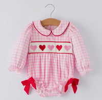 Hearts & Pink Plaid Bubble