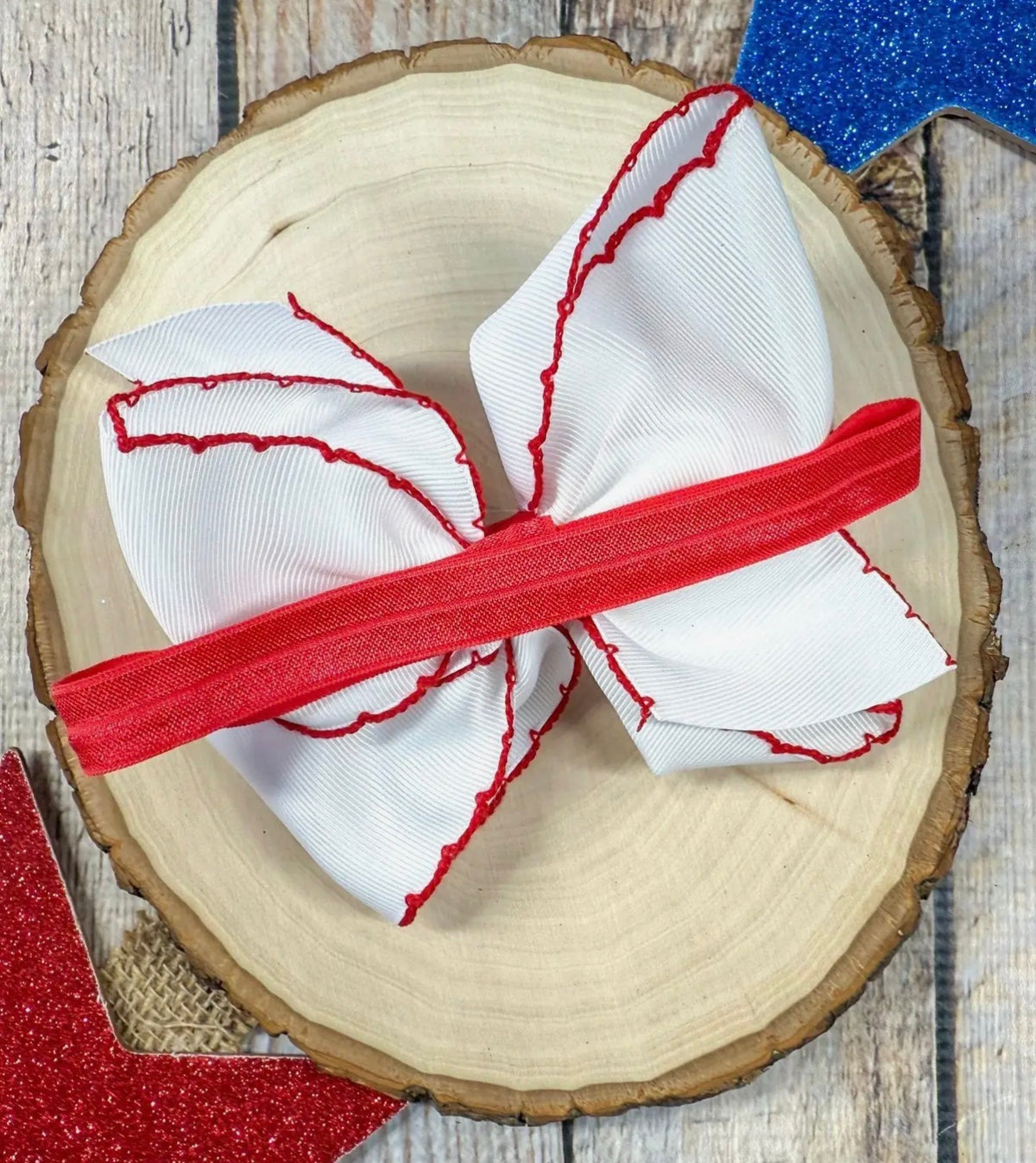 American Flag Embroidery Headband