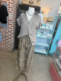 Leopard French Terry Pants