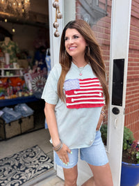American Babe Top - Blue