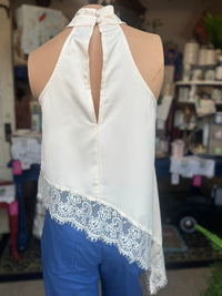 The Satin Sophie Top - Cream