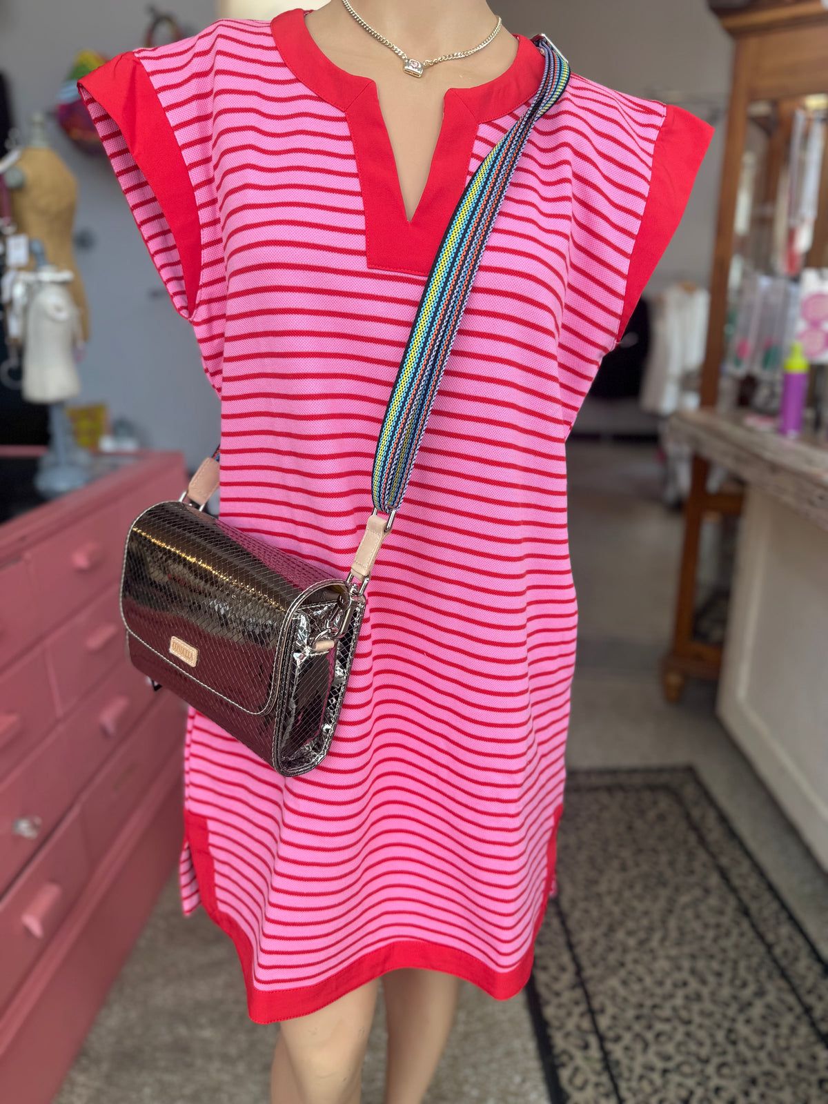Cherry Stripe Dress