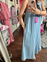 the lala denim dress