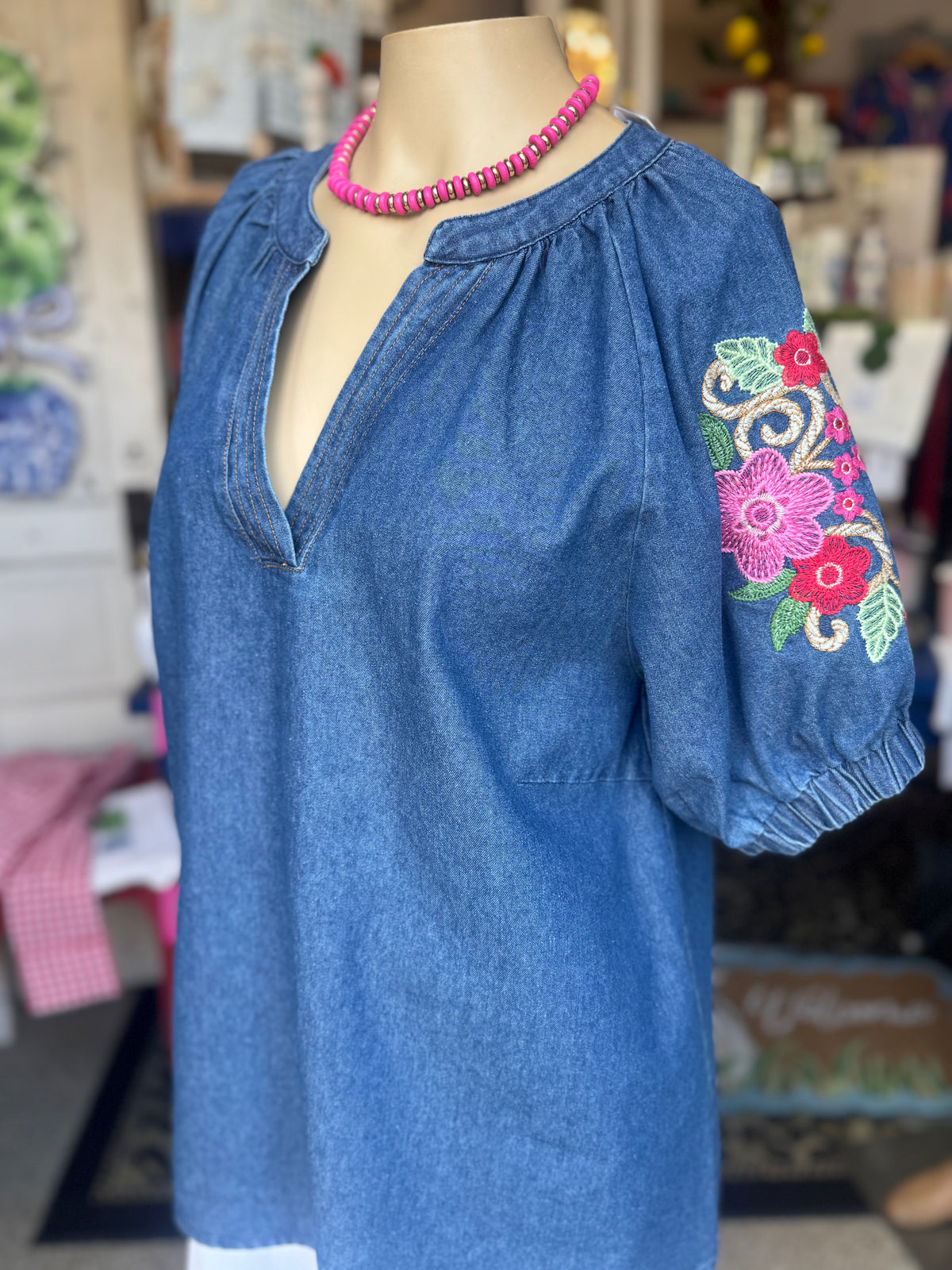 The Wildflower Denim Top
