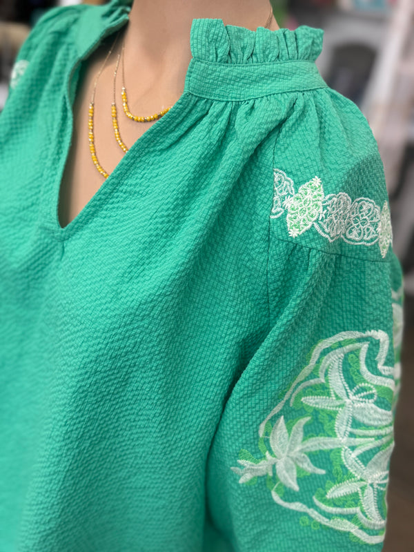 The Brinlee Top - Green