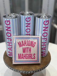 Mahjong Skinny Tumbler