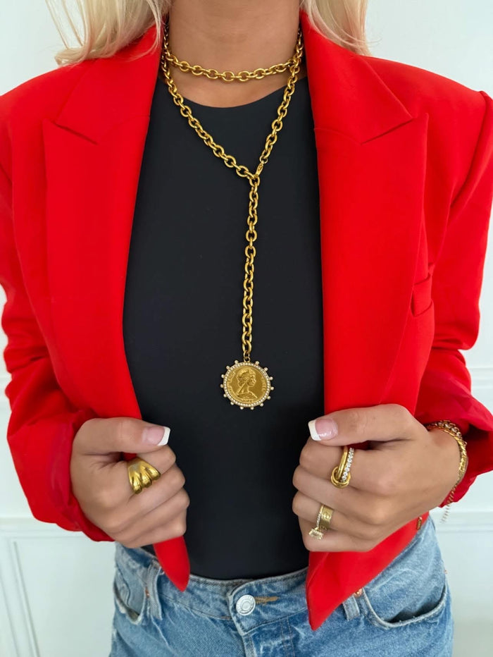 XL Coin Necklace - Water Resistant